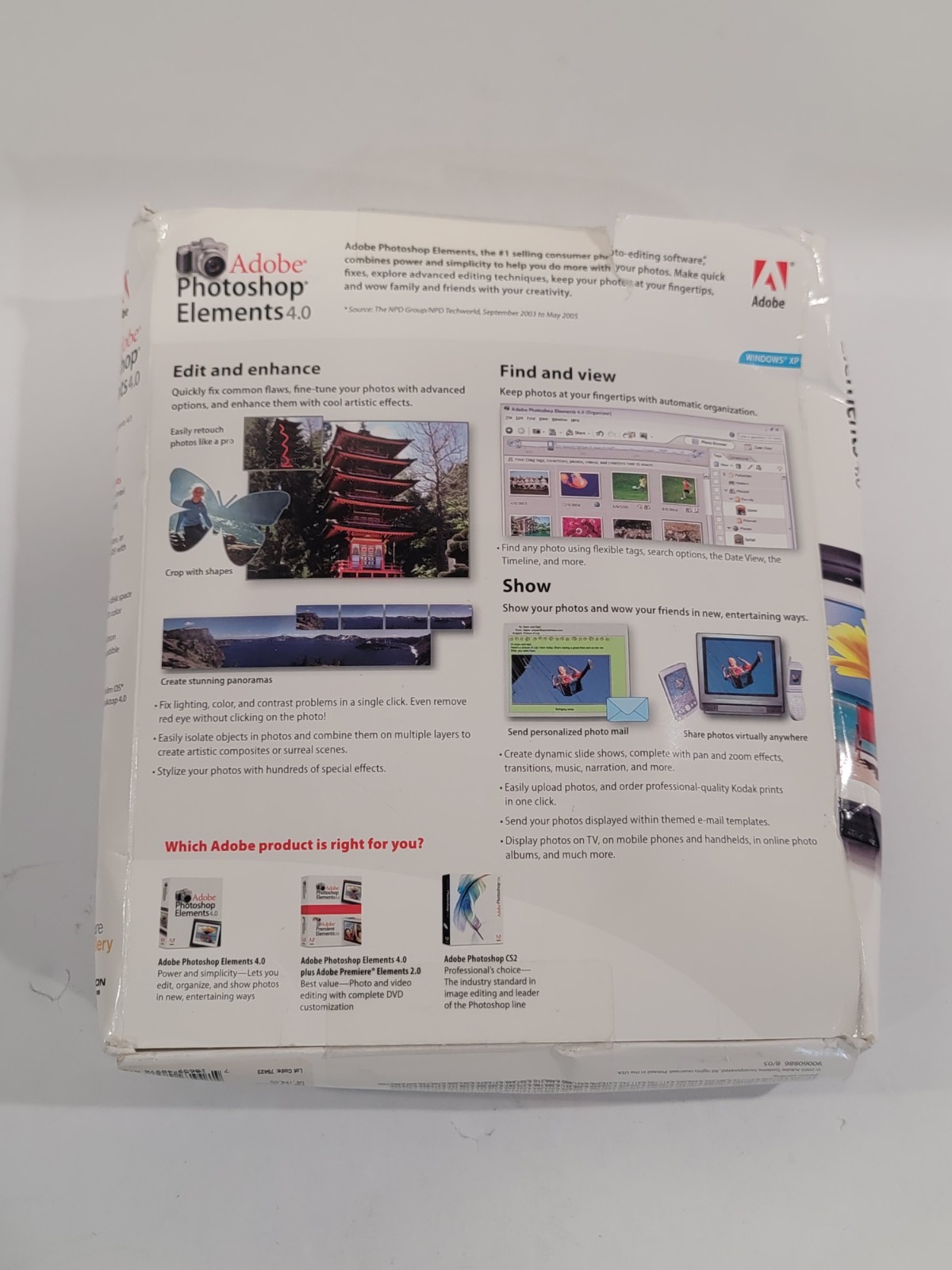 Adobe Photoshop Elements 4.0 User Guide Book & Software