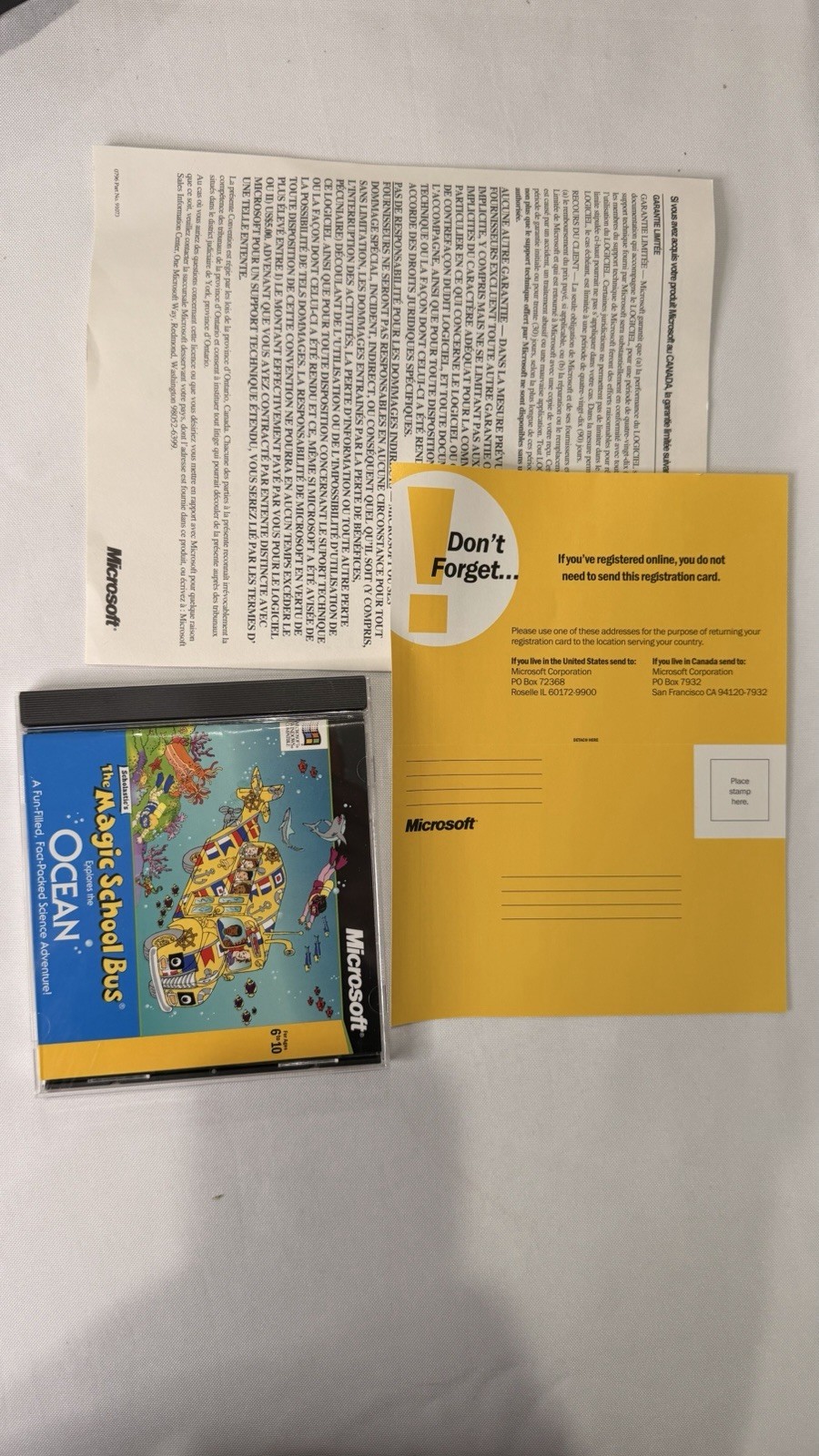 Magic School Bus Explores the Ocean Big Box PC CD-ROM Windows
