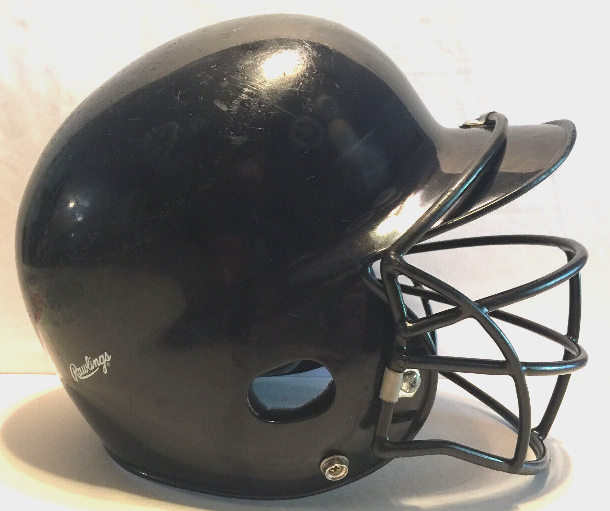 RAWLINGS PL95R Navy Blue Baseball Batting Helmet W/ Face Guard - Size 6 7/8 - 7