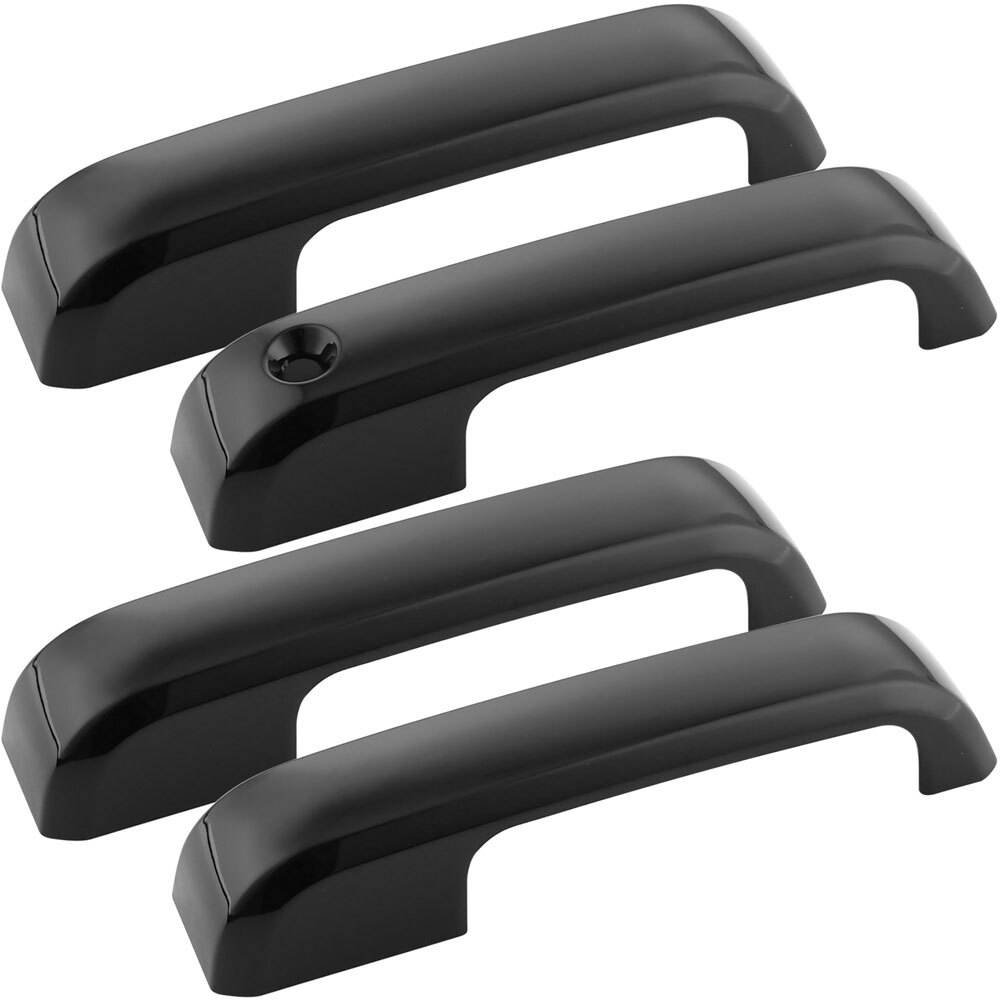 For 2017-2022 Ford F250 F350 F450 F550 Super Duty Gloss Black Door Handle Covers