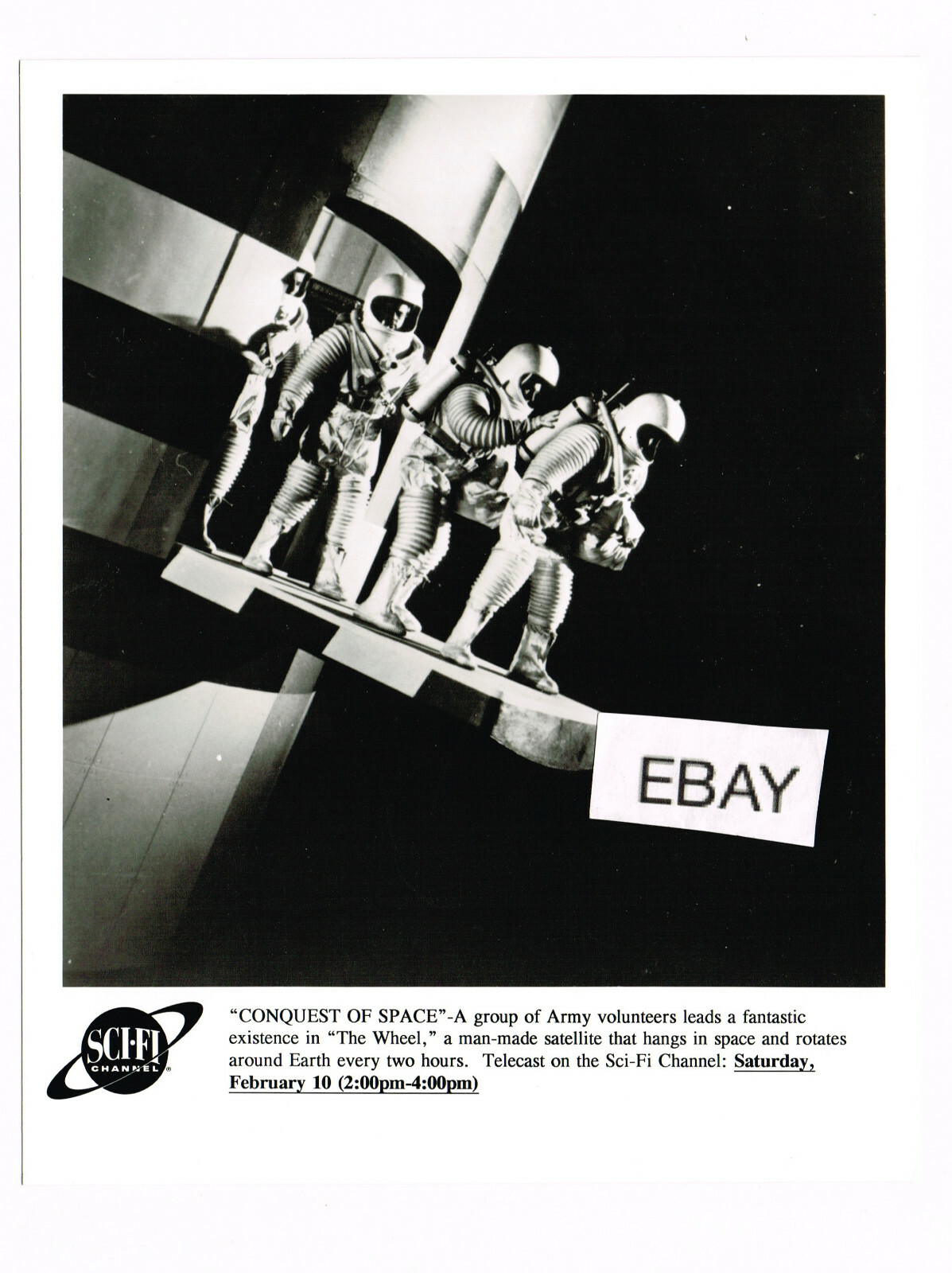 CONQUEST OF SPACE 1955 ORIGINAL SCI-FI CHANNEL TV MOVIE PHOTO GEORGE PAL 8X10