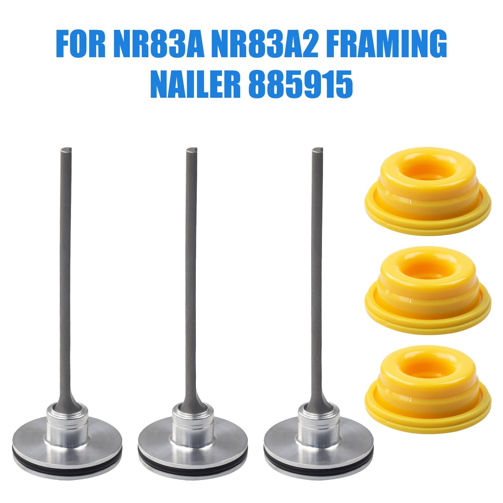 877-323 Piston Driver and 883-511 Bumper Kit Fit for Hitachi NR83A yellow