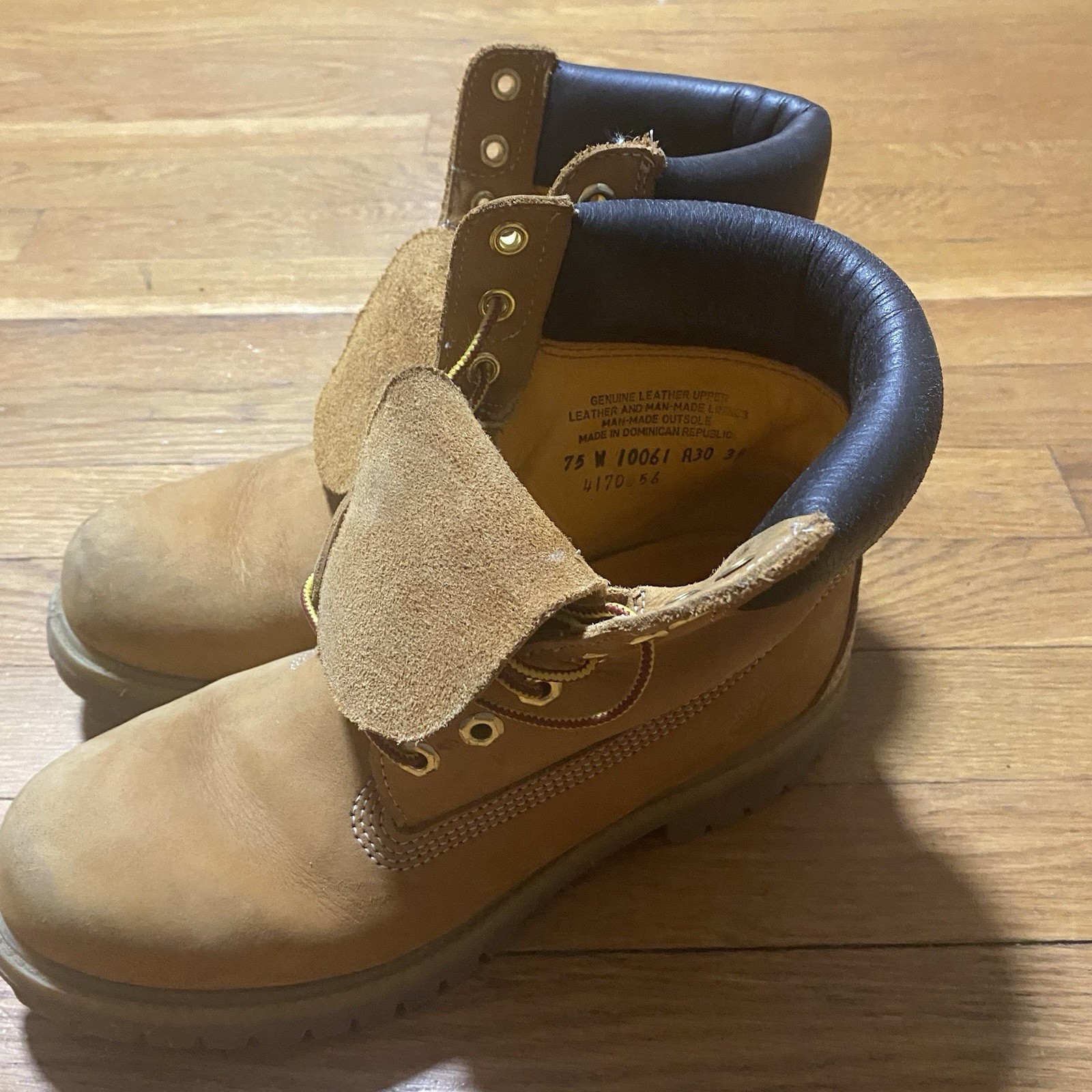 Timberland 6” Primaloft 400 Gram Lace Up Nubuck Leather Boot Mens Wheat 7.5W