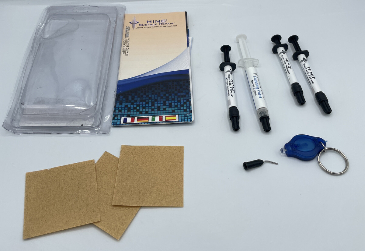 LCA(TM) White Tones, Light Cure Acrylic DIY Surface Repair for Granite OPEN BOX