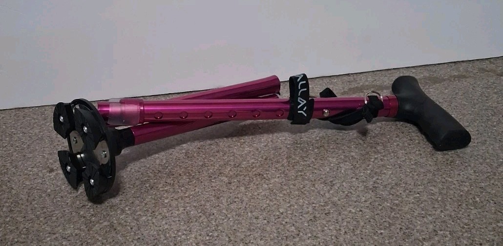 ALLAY Purple Foldable Walking Cane