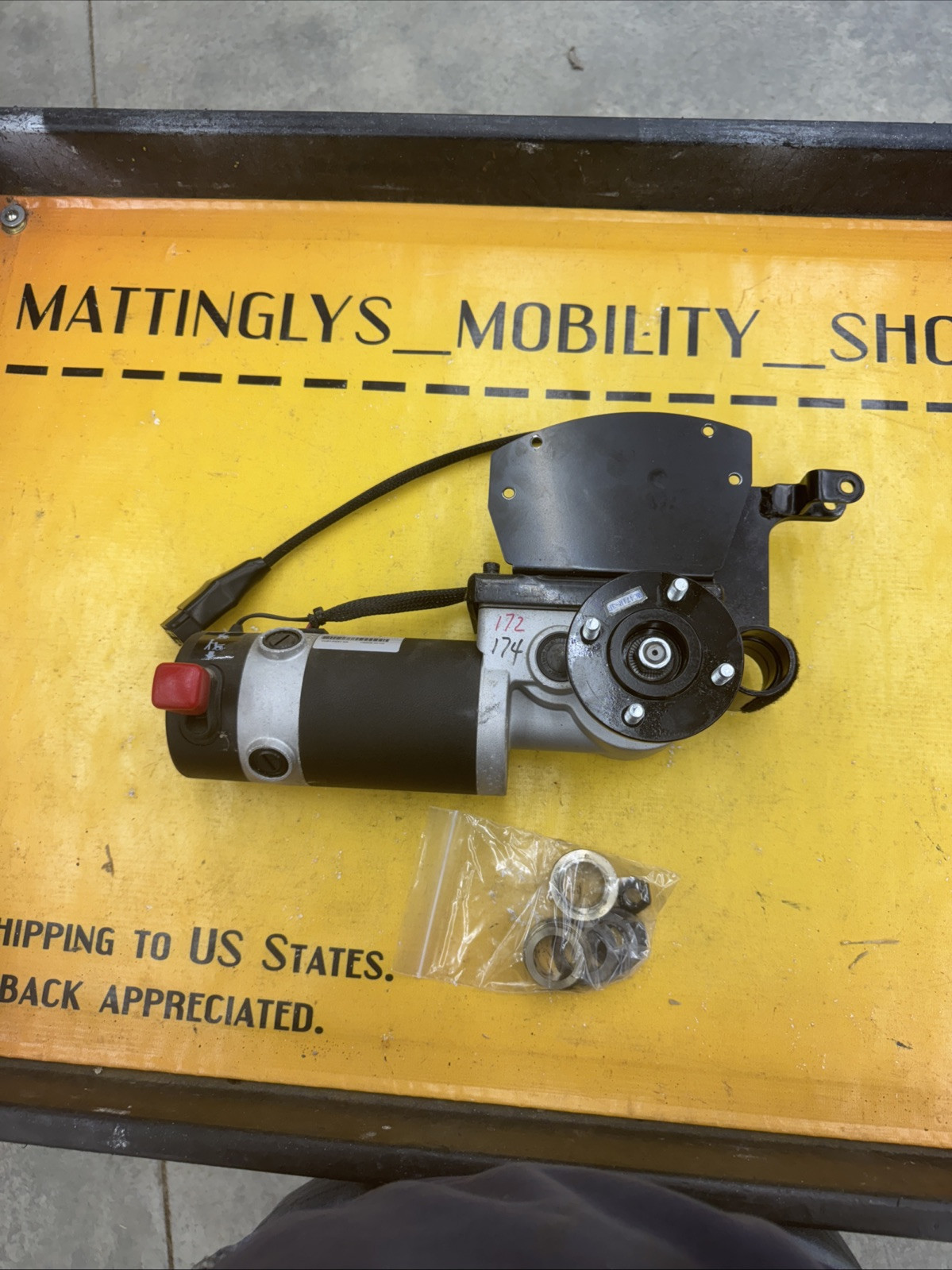 🥇ROVI X3 Power Wheelchair (Right) Motor MP36-WR-042, 1000008-00105 TESTED *L@@K