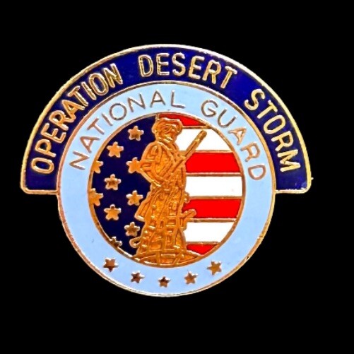 Operation Desert Storm Lapel Pin National Guard