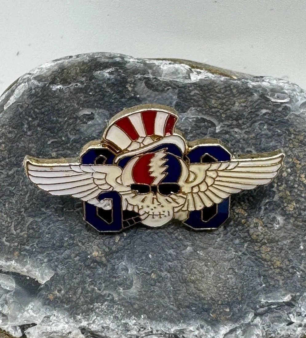 Vintage Grateful Dead Pin Cigar Sam Pinback 1980's Concert Tour