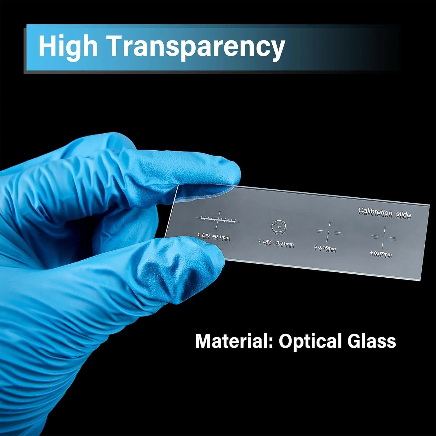 0.01mm Microscope Calibrating Ruler Reticle Calibration Slide Multifunctional US