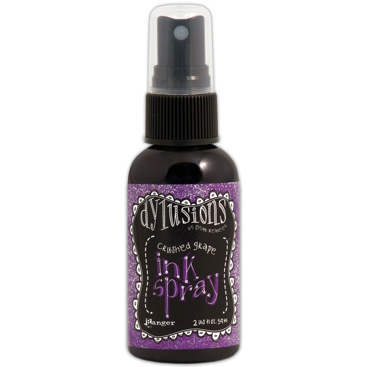 Dylusions Ink Spray 2oz-Crushed Grape (Pack of 3)