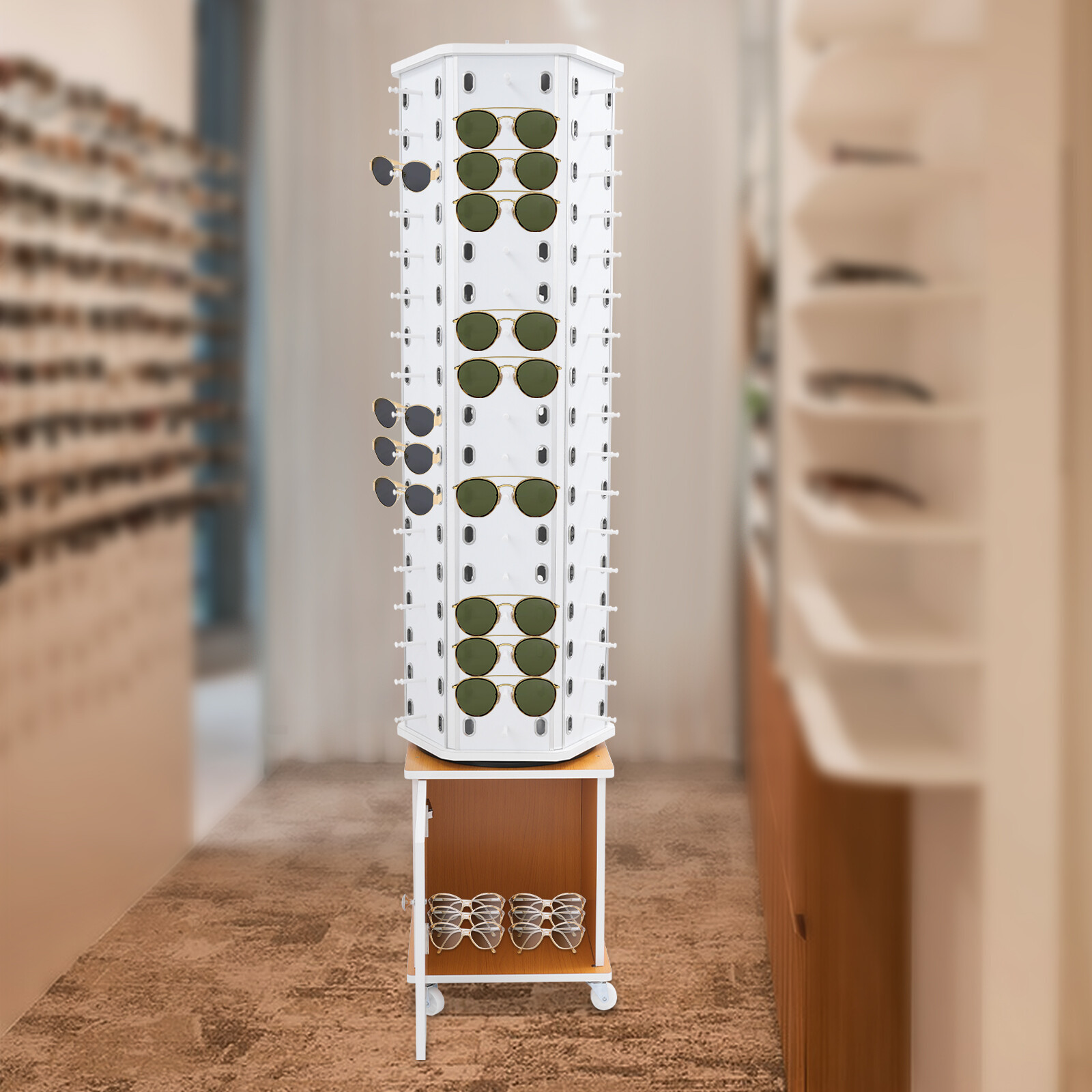 Glasses Storage Display Stand Commercial Eyewear Hanging Rack Sunglasses Storage
