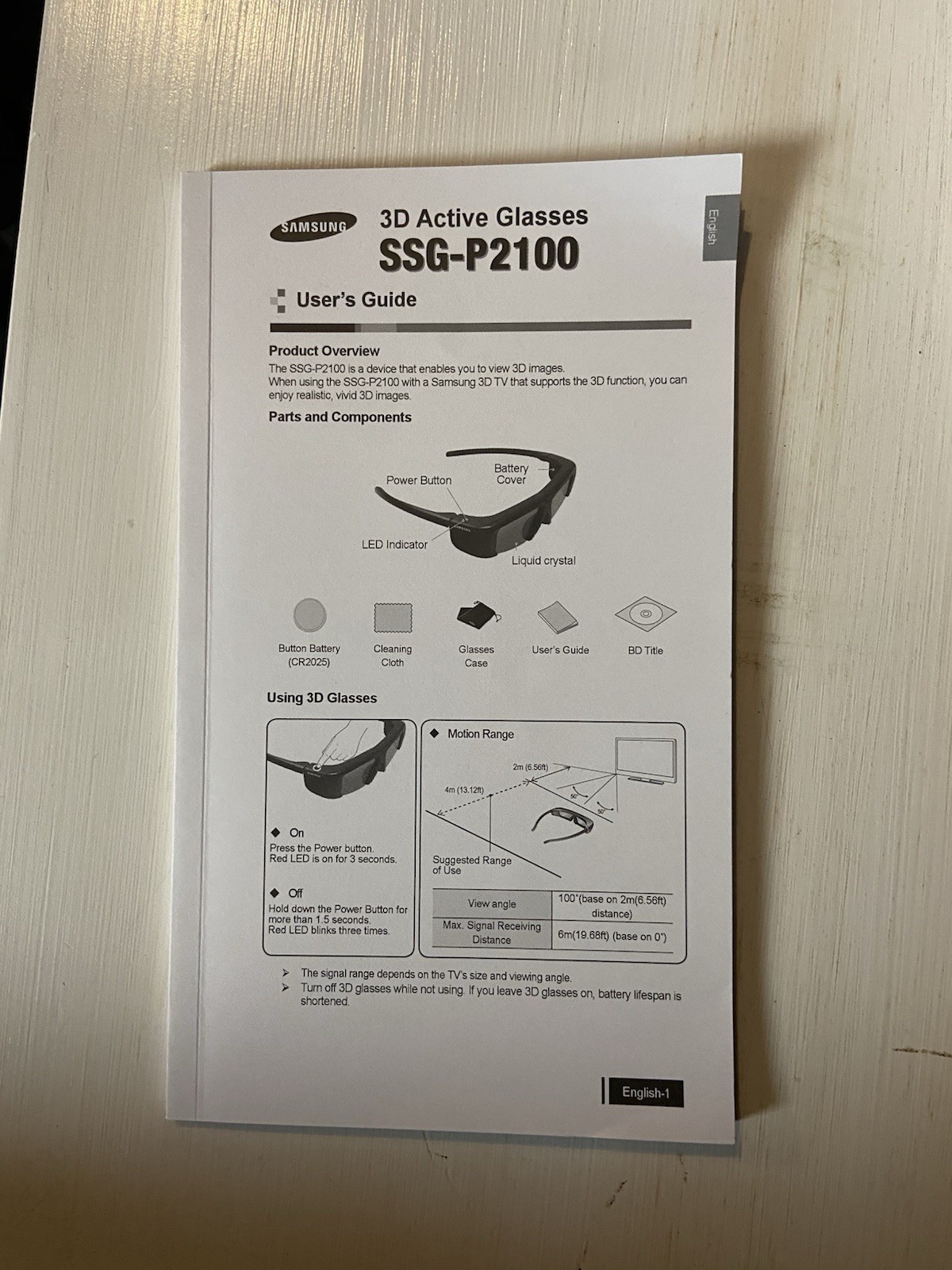 Samsung 3D Starter Kit 2 Pair Glasses Sag-p2100s