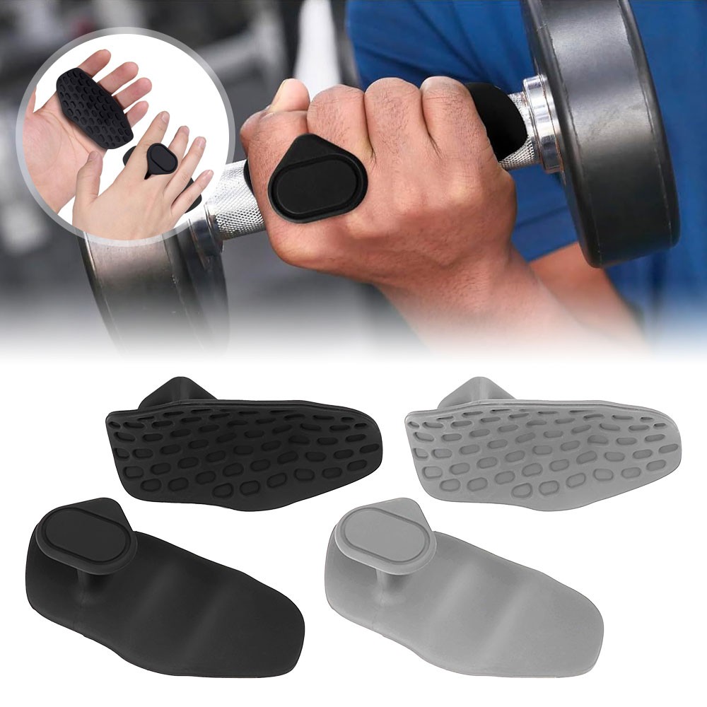 Rubber Weight Lift Dumbbell Hand Protector Ergonomic Anti-Slip Workout Grips CW