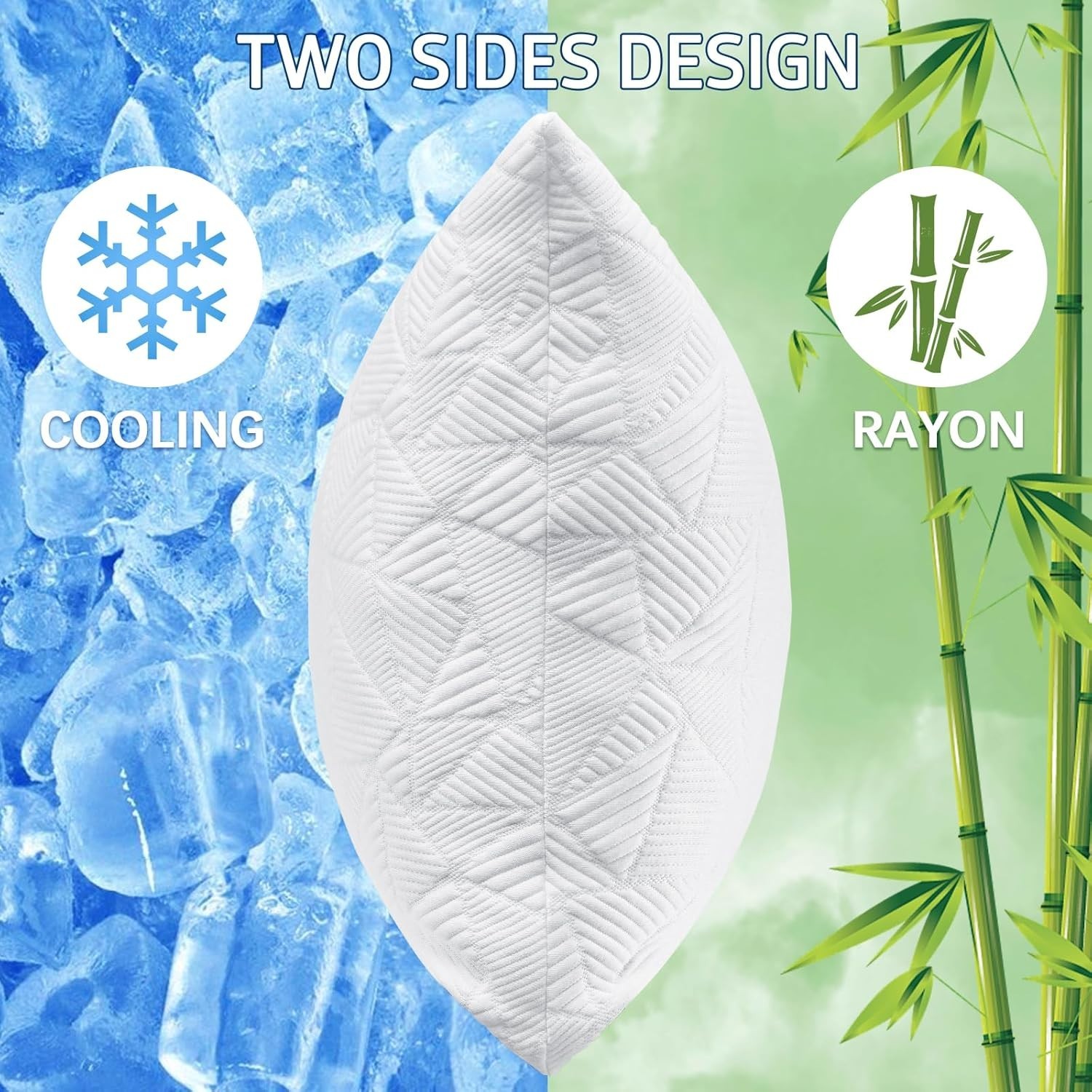Cooling Pillow - Shredded Memory Foam for a Refreshing Sleep Experience