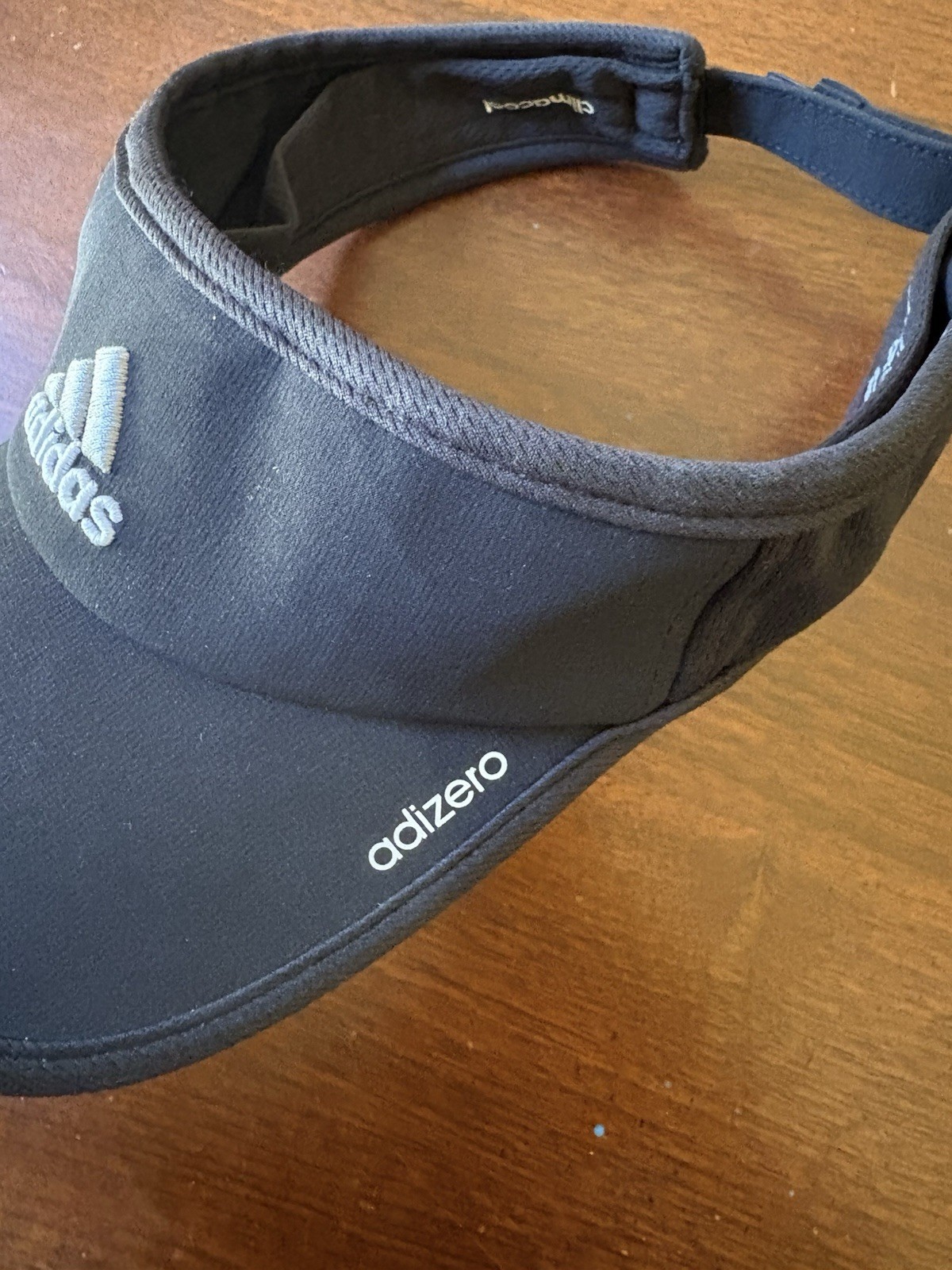 ADIDAS Black Adjustable Visor Unisex One Size Fits All