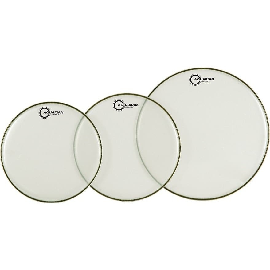 Aquarian Response 2 Clear Drumhead Pack 10/12/16