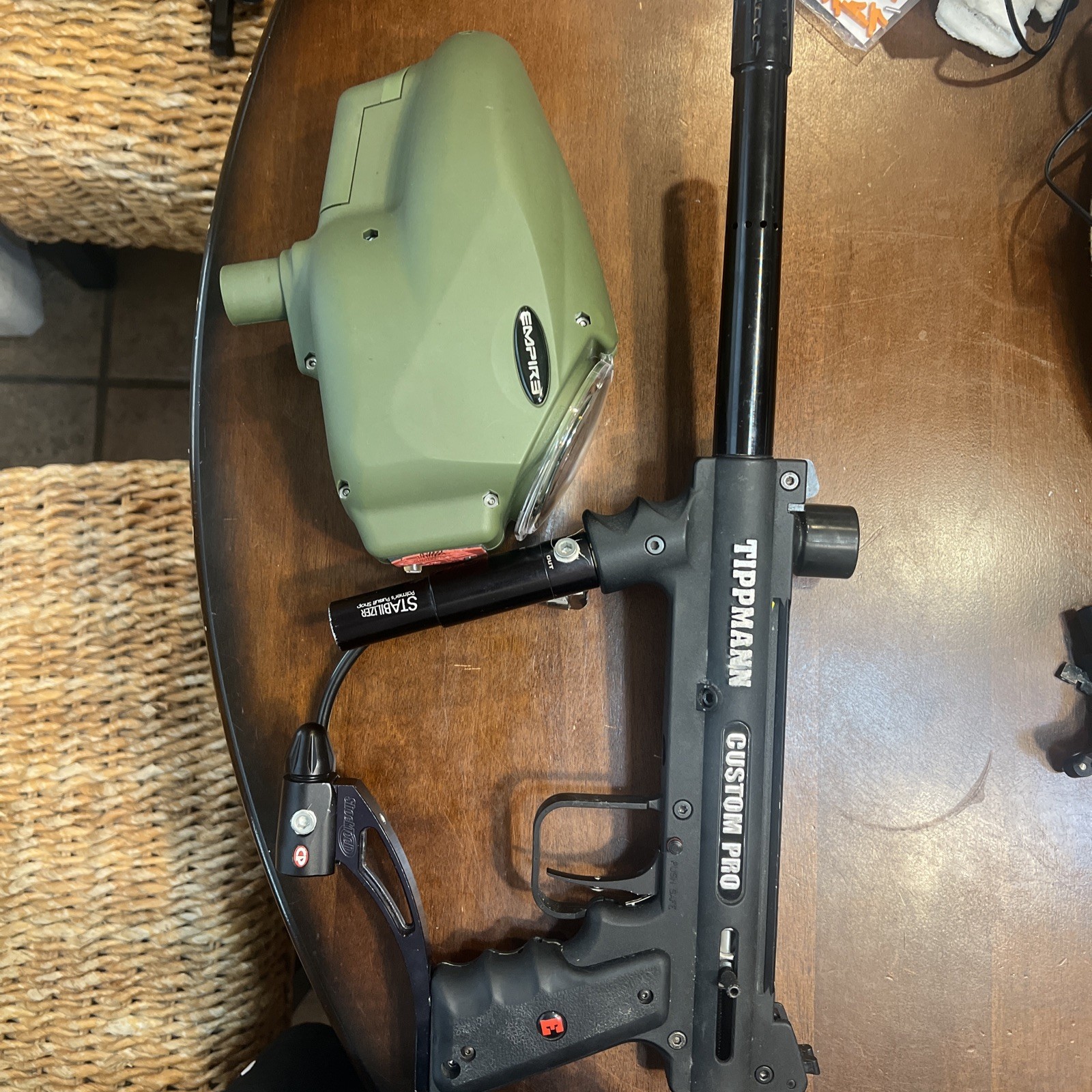 RARE Used Paintball Tippmann 98 E-grip Electro Tons Of Upgrades And Hopper