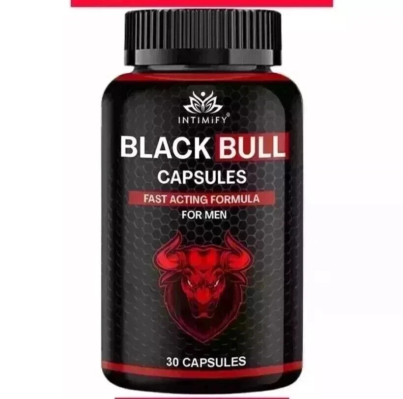 Blackbull Capsules for men herbal Ingredients 30 Caps.