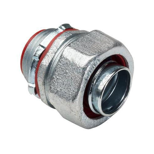 TOPAZ 474S, Liquidtight Flex Connector, 1-1/4", Iron, Insulated, Straight, 1pc