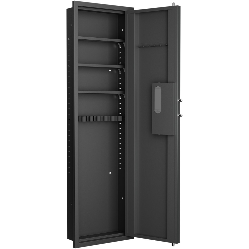 Fingerprint Touch Panel In-Wall Gun Safe Hidden Firearm Storage Cabinet