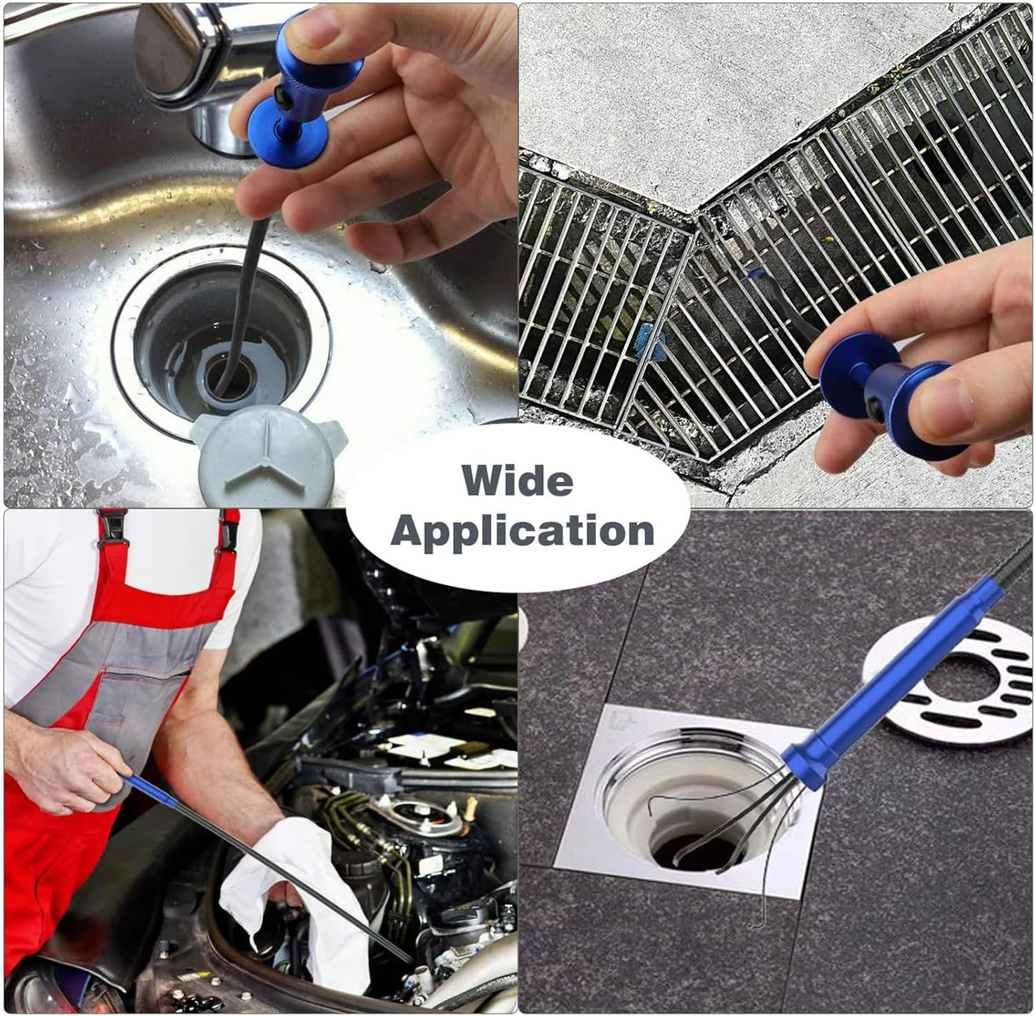 Housolution Grabber Tool Magnetic Four-Claw Picker, Bendable Hose Reacher Pickup