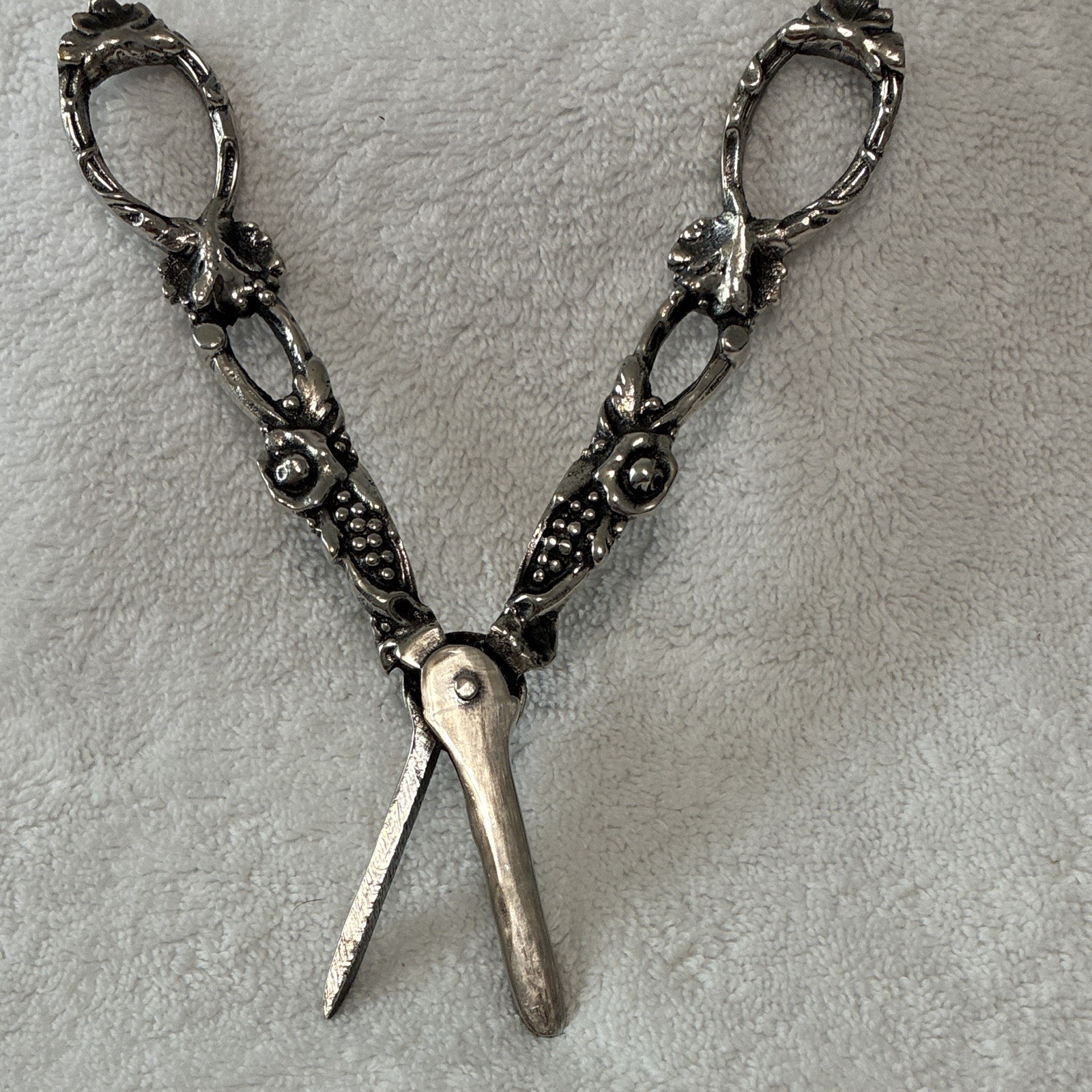 Vintage Silver plated Grape Vine Shears