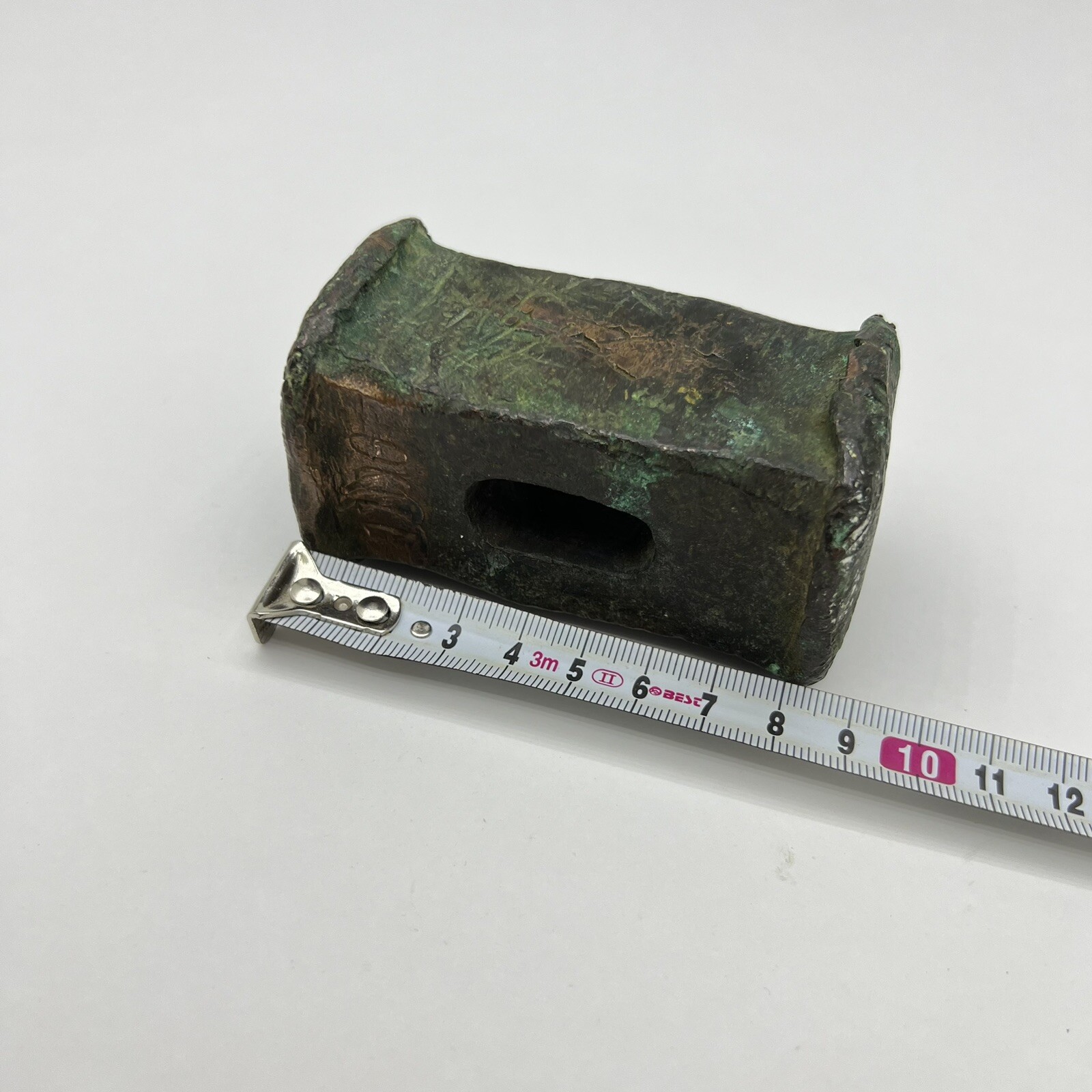 Antique Bronze Used Hammer Head Old Casting Blacksmith Tools Unique Handmade 1kg