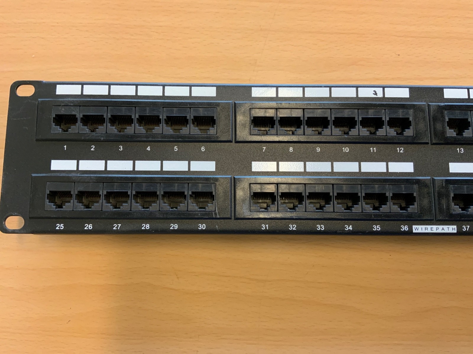 Wirepath WP-CAT5E-PP-48 Rack Mount 48-Port RJ-45 Cat 5e Patch Panel