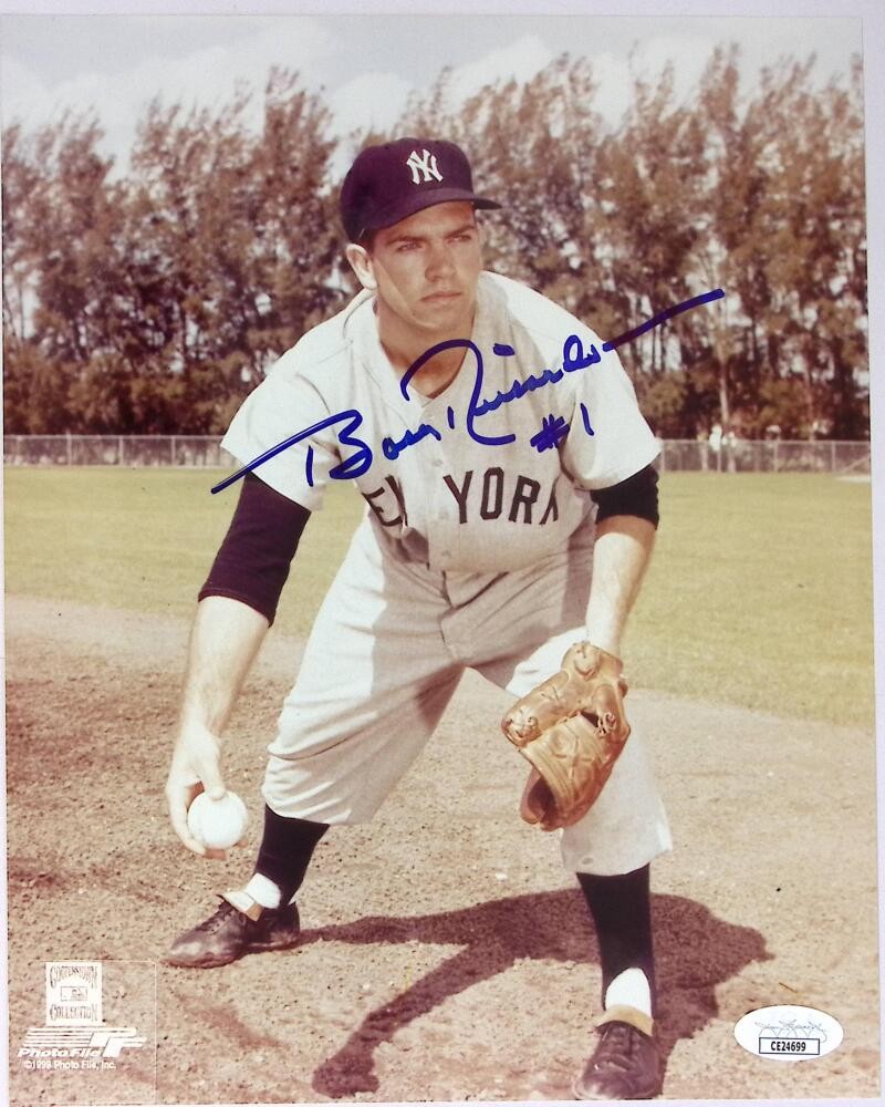 Bobby Richardson Yankees #1 Signed Autographed 8x10 Photo JSA Authentic