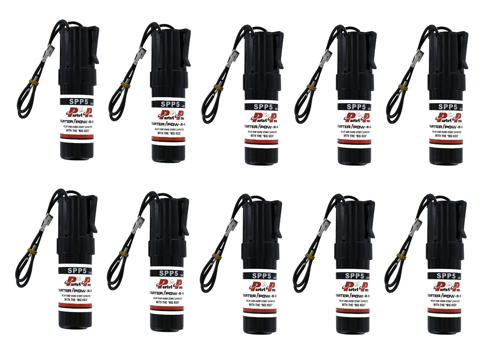 SPP5 Hard Start Kit  Capacitor Relay 1/2HP-10HP Increases Torque 300% (10X)