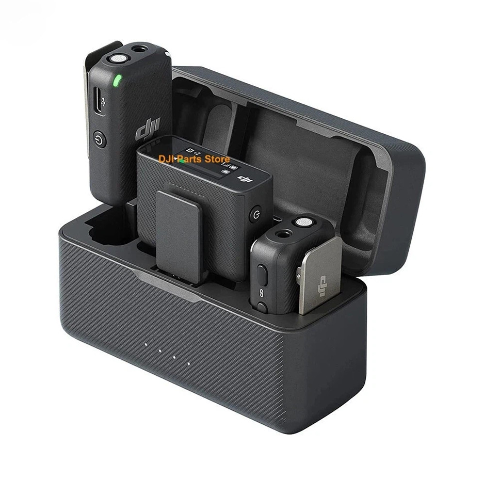 DJI Mic (2TX+1RX+Charging Case) | 250m (820 ft) Range | 15-Hour Battery