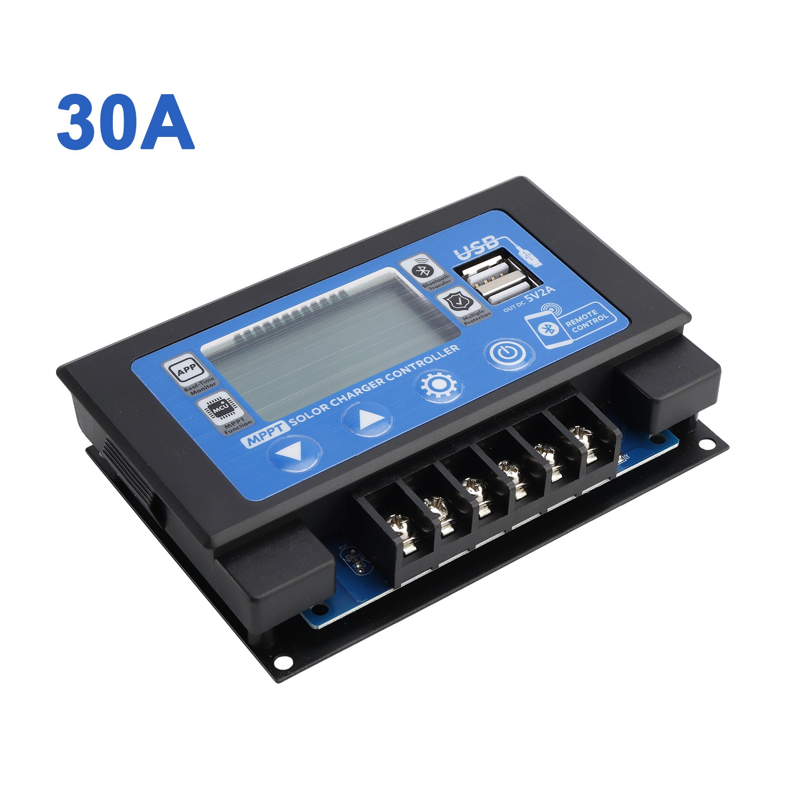 30A Embedded MPPT Solar Controller Bluetooth APP Intelligent Solar Control
