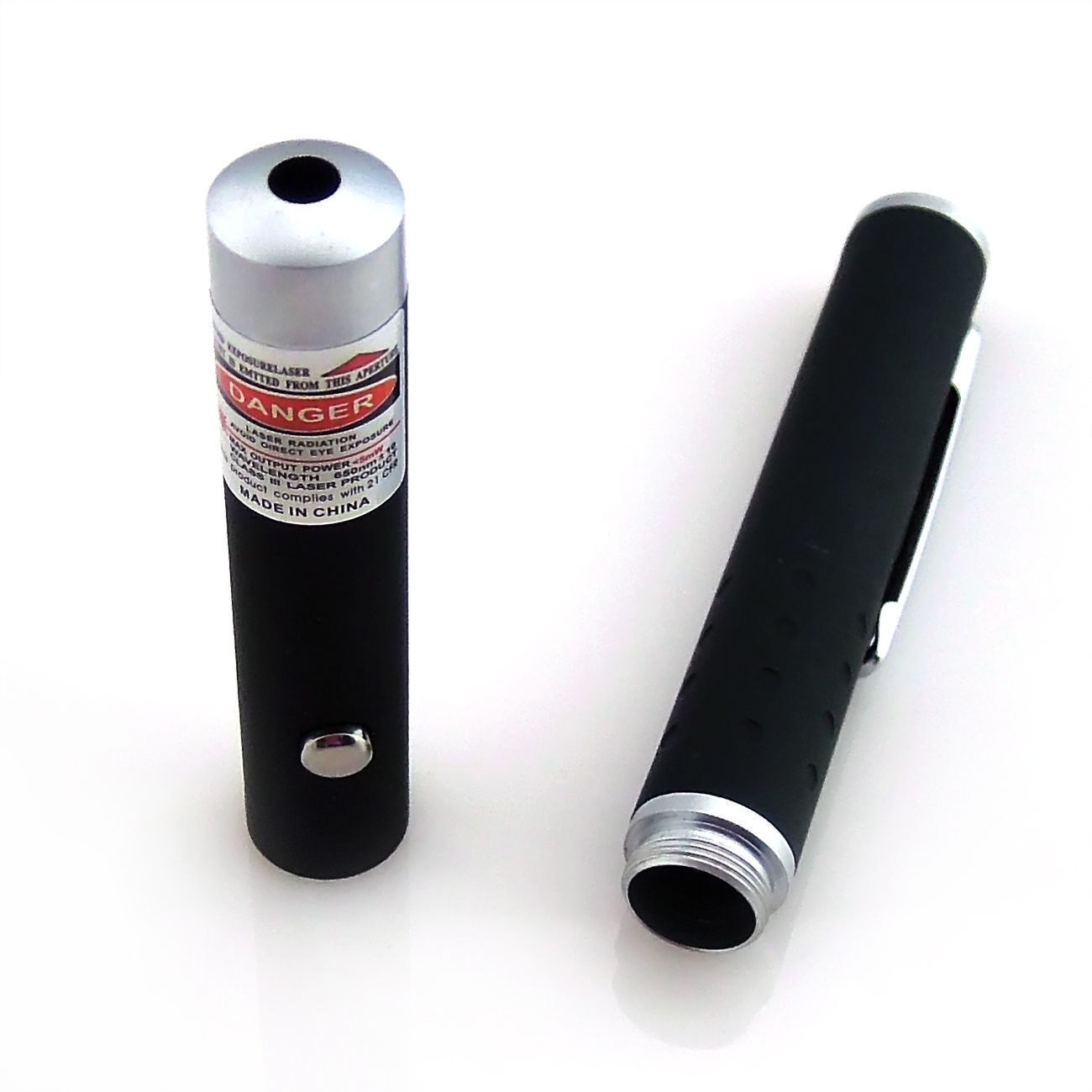 5Pcs Red Laser Pointer Pen 650nm Visible Beam 1mW for Presentation Teaching