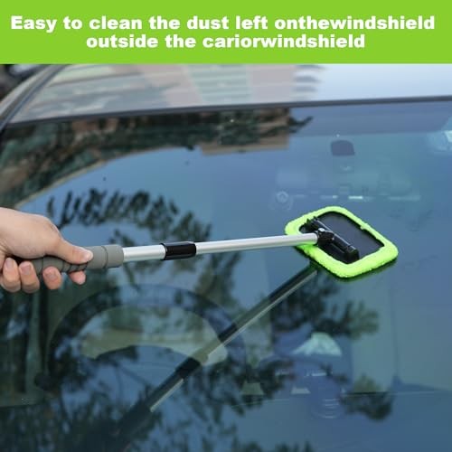 XINDELL Windshield Cleaner Tool – Car Window Cleaning Toolch 27in Green