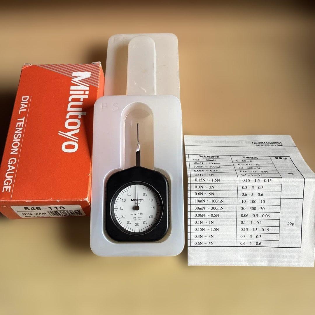 Mitutoyo Dial Tension Gauge DTG-300N Precision Dimensional Measuring Instrument