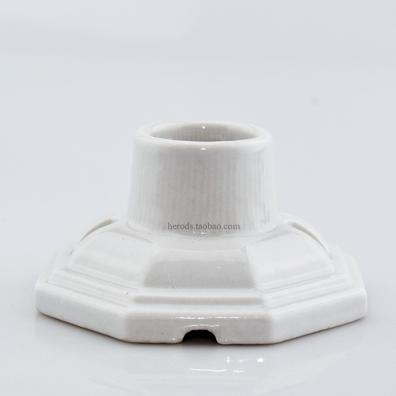 1x E26 E27 Light Socket Porcelain Ceramic Screw Socket Lamp Holder Bulb Base