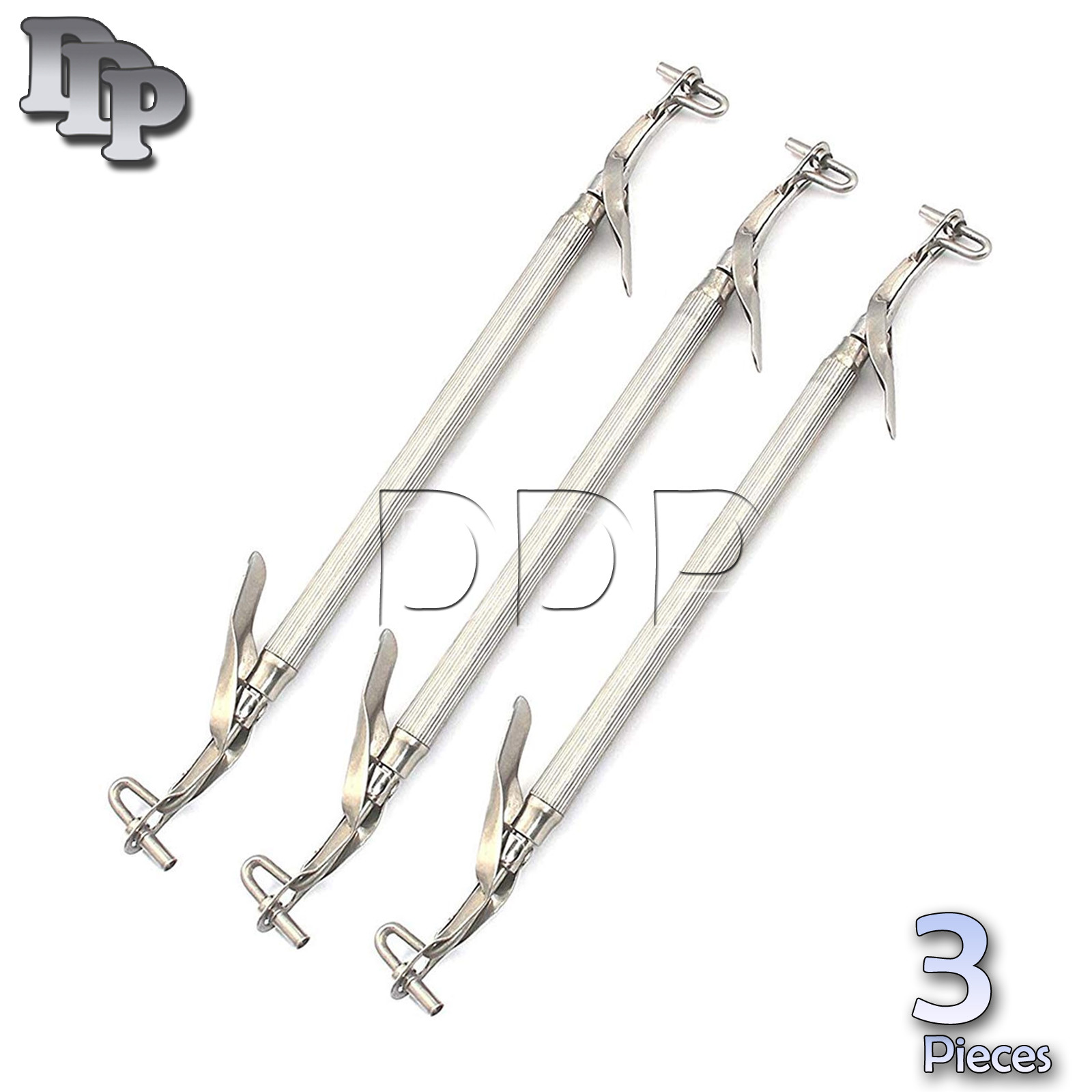 3 Pieces Amalgam Carrier Double Ended (Large), Surgical Dental Instruments