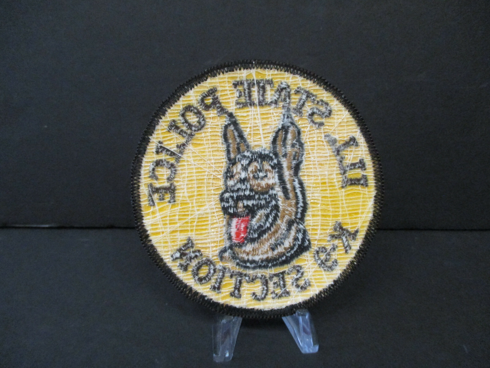 ILLINOIS STATE POLICE K-9 SECTION PATCH, 2ND ISSUE