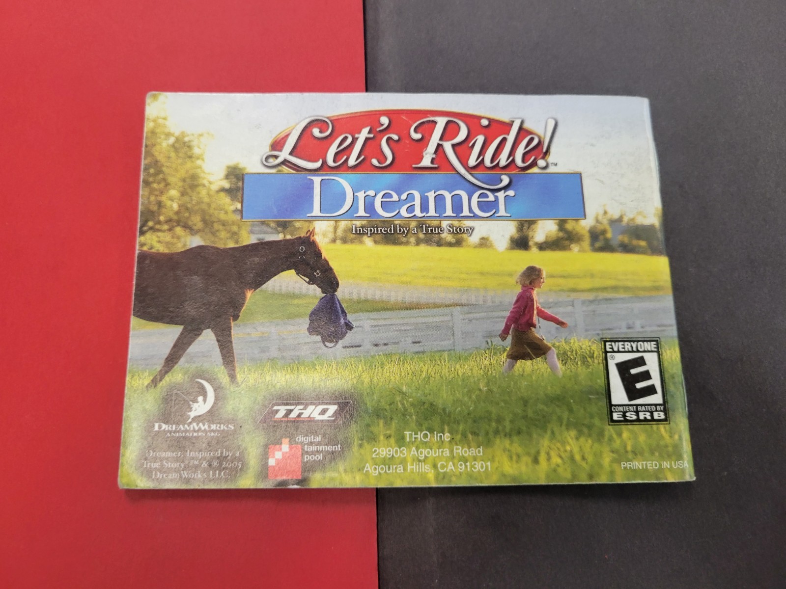 Lets Ride Dreamer GBA MANUAL ONLY Authentic Original