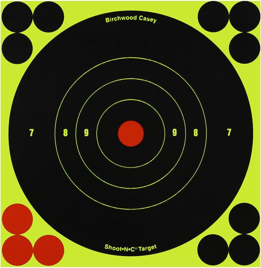 Bull'S-Eye Reactive Targets - Highly Visible Instant Feedback Self-Adhesive Shoo