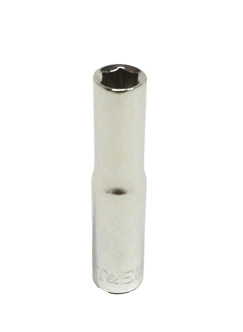 T&E Tools 12408 6 Pt. 1/4" SAE 1/4" Drive Deep Socket "MADE IN THE USA"