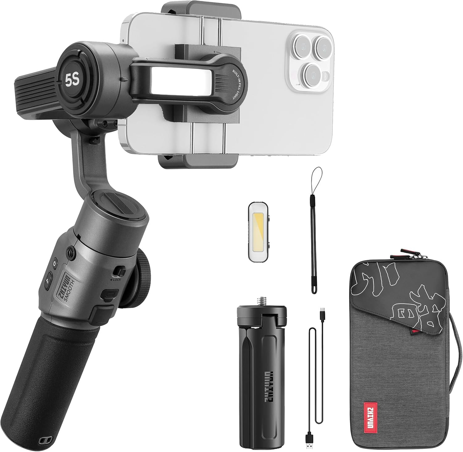 Zhiyun Smooth 5S Combo 3-Axis Handheld Gimbal Stabilizer for Android Smartphone