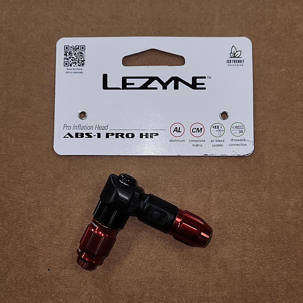 Lezyne ABS-1 Pro High Pressure Bike Pump Chuck Head Presta Shrader NO PACKAGING