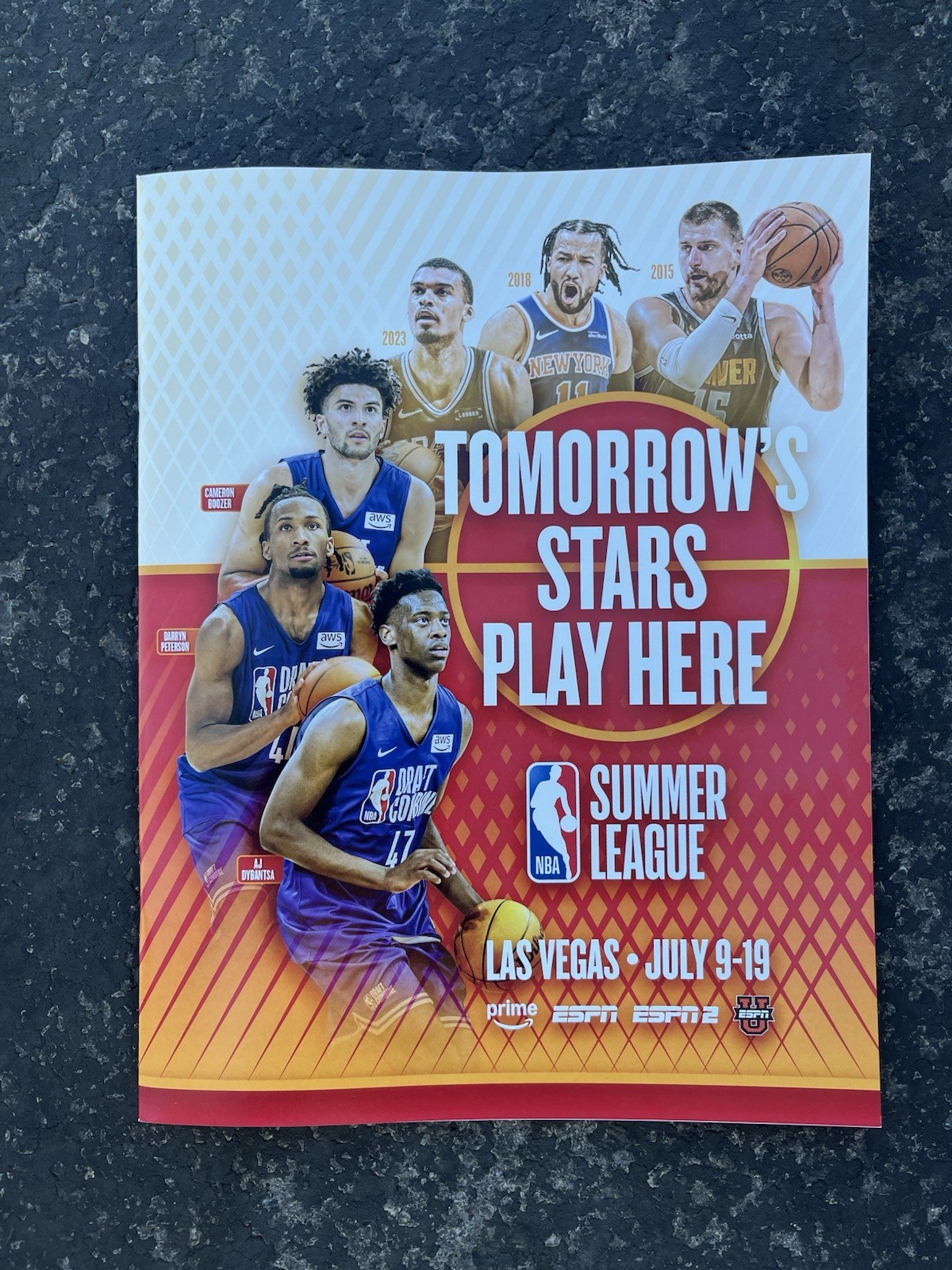 2026 NBA Summer League Program Dybantsa Peterson Boozer
