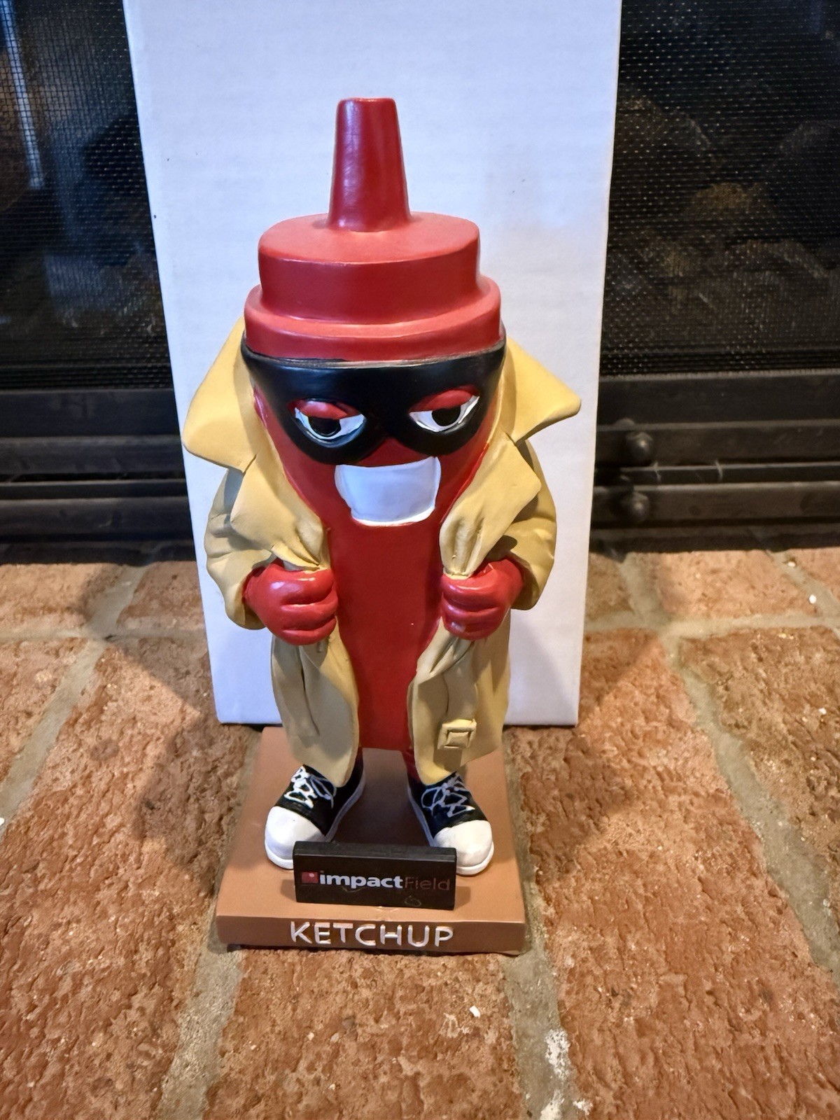 New CHICAGO DOGS MINOR LEAGUE BASEBALL IMPACT FIELD KETCHUP BOTTLE BOBBLHEAD NIB