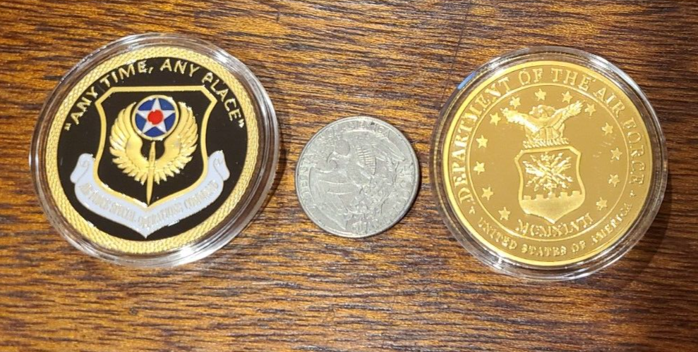 US Air Force Special Operations Command Challenge Coin - "Any Time, Any Place"