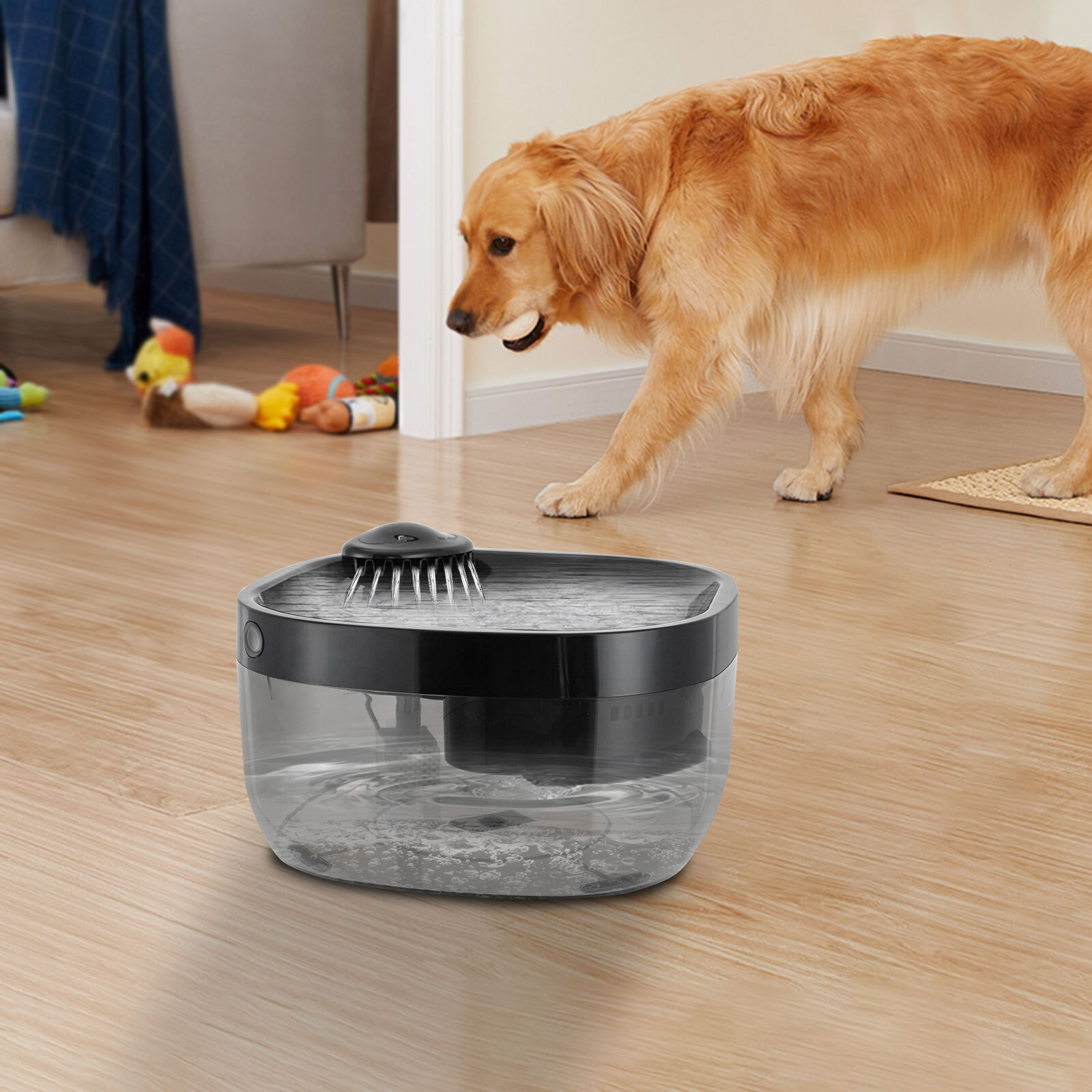 Modern Cat Water Fountain Pet Water Fountain Cat Drinking Fountain CYD003 Black