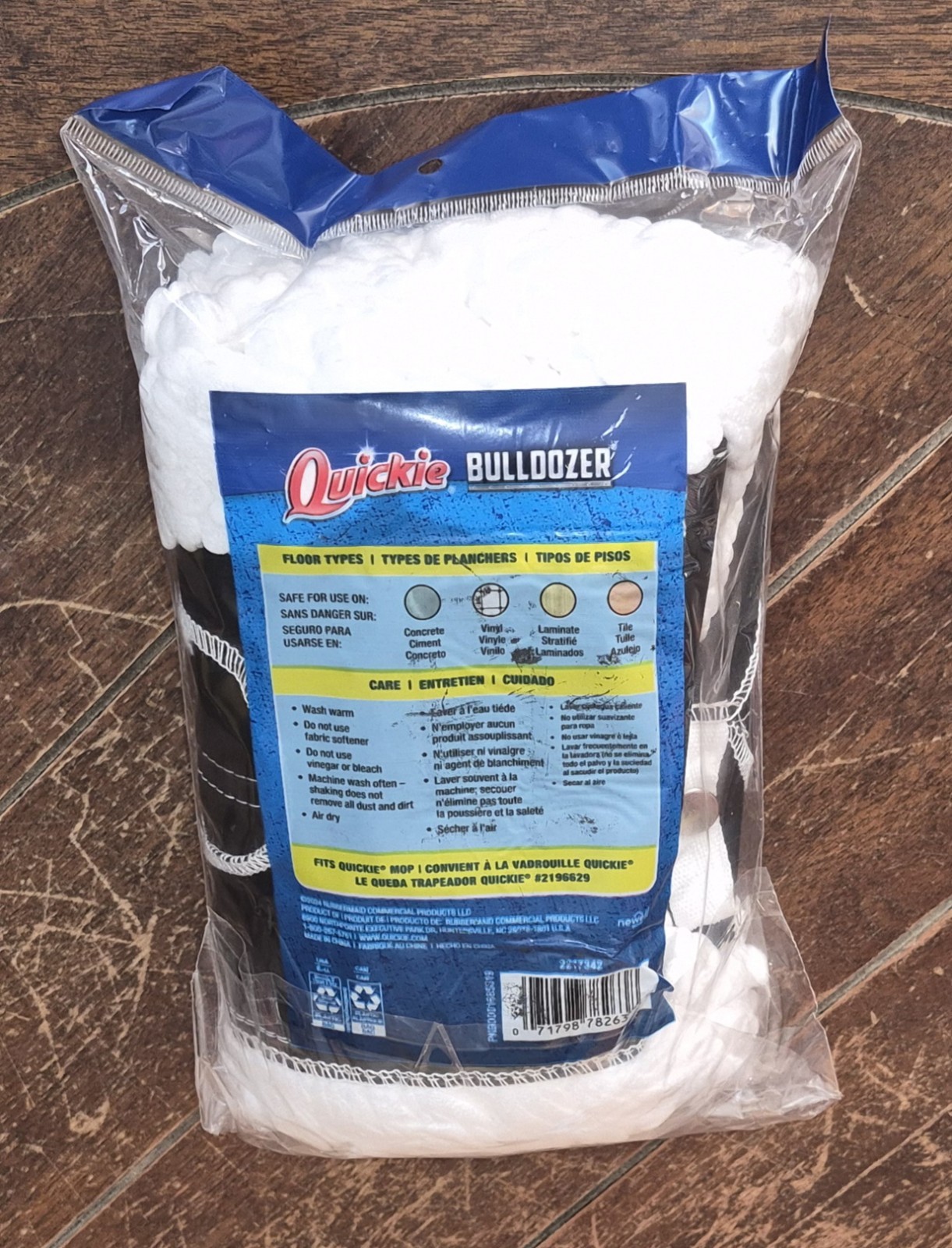 Quickie BULLDOZER Microfiber 24" Dust Mop Refill #2217342
