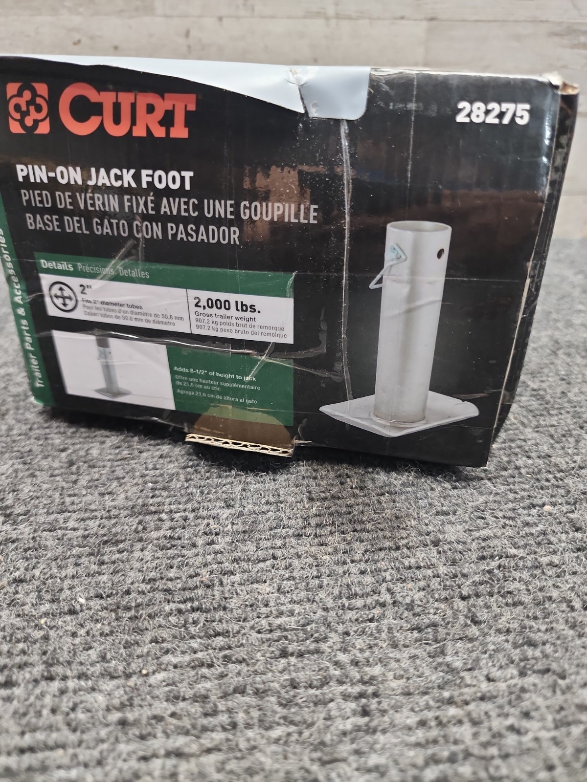 Removable Foot Curt Manufacturing 28275