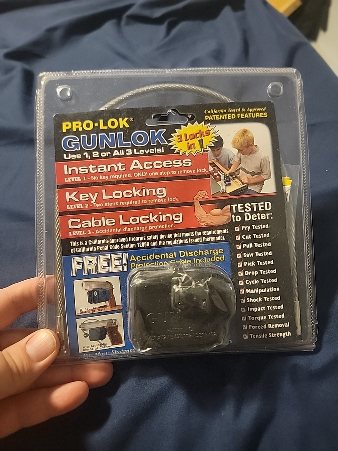 Pro-Lok Gunlok Trigger and Cable  Lock GL650KD